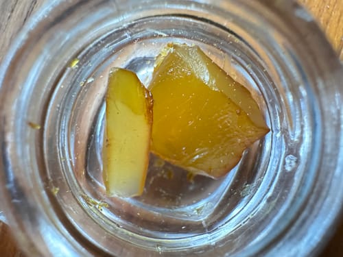 Customer photo review of Gold Spectrum THCA Shatter