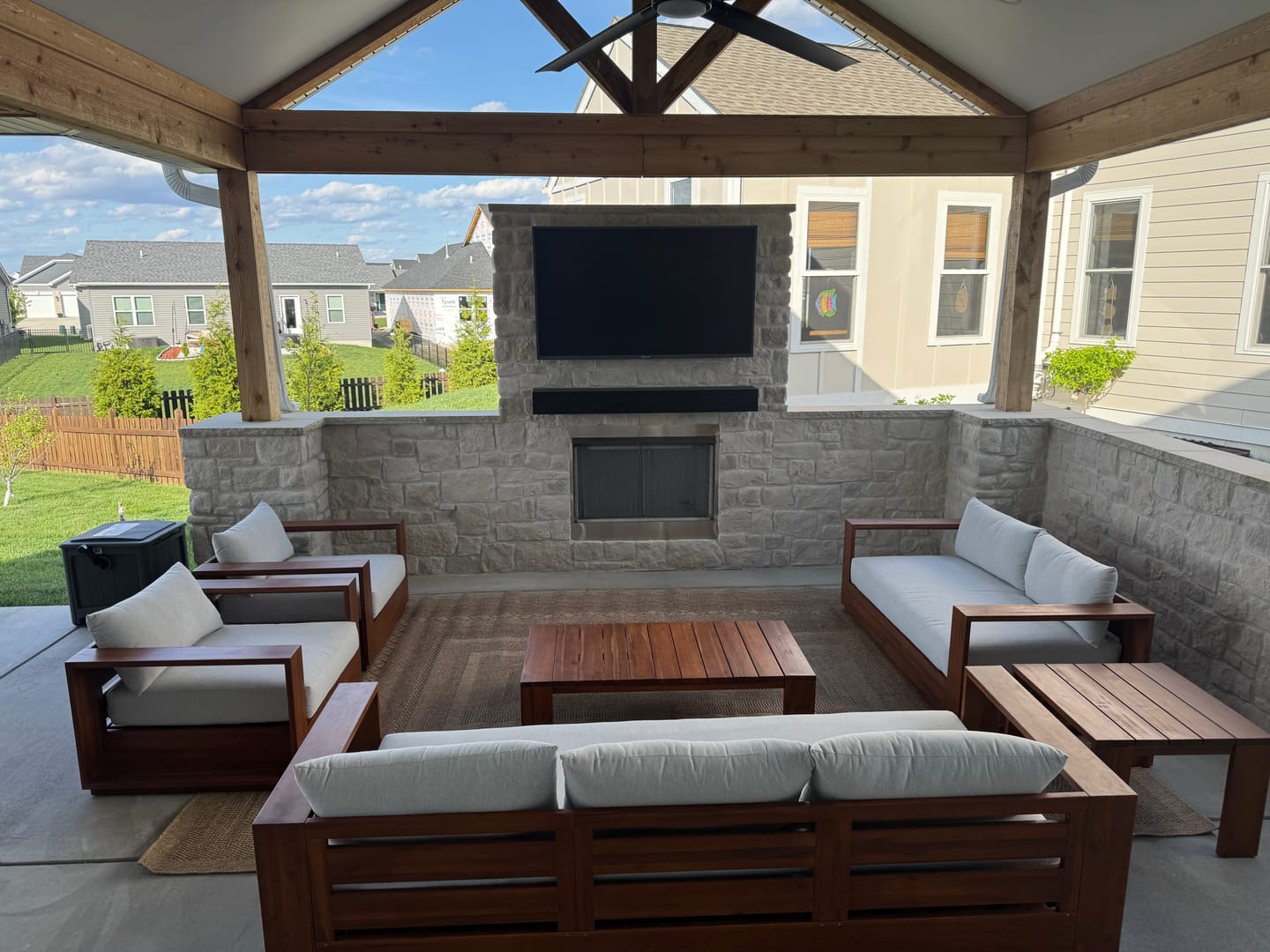 Customer photo review of Custom Metal Floating Mantel Shelf | Design Specialties