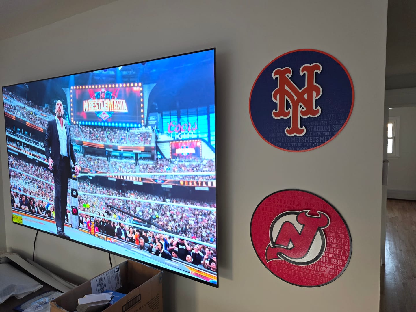 Customer photo review of New York Mets CRAFT SERIES 3D Vintage Metal Wall Art