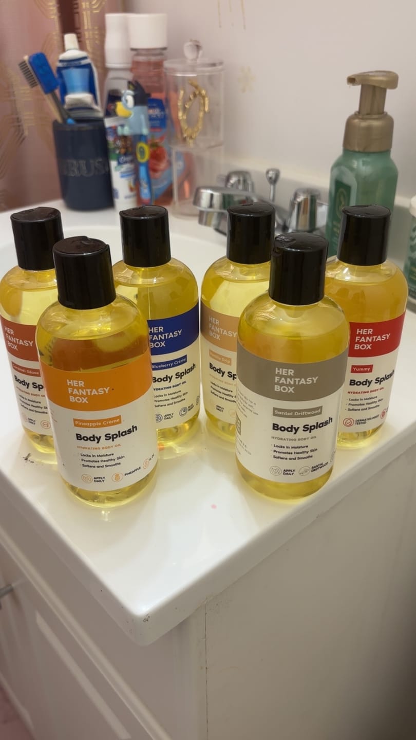 Customer photo review of Sweet Skin Body Oil Bundle