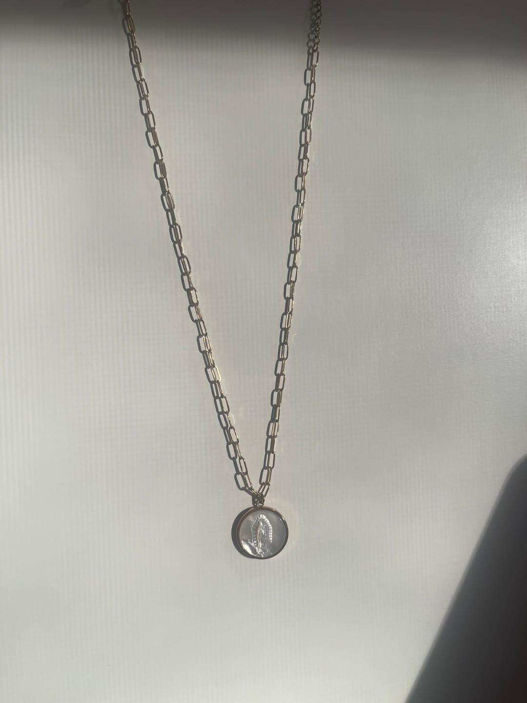 Customer photo review of Our Lady of Guadalupe Necklace