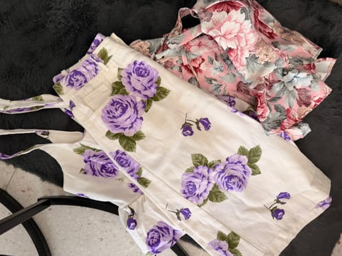 Customer photo review of Lumina Floral Romantic Σετ Τοπ & Βερμούδα