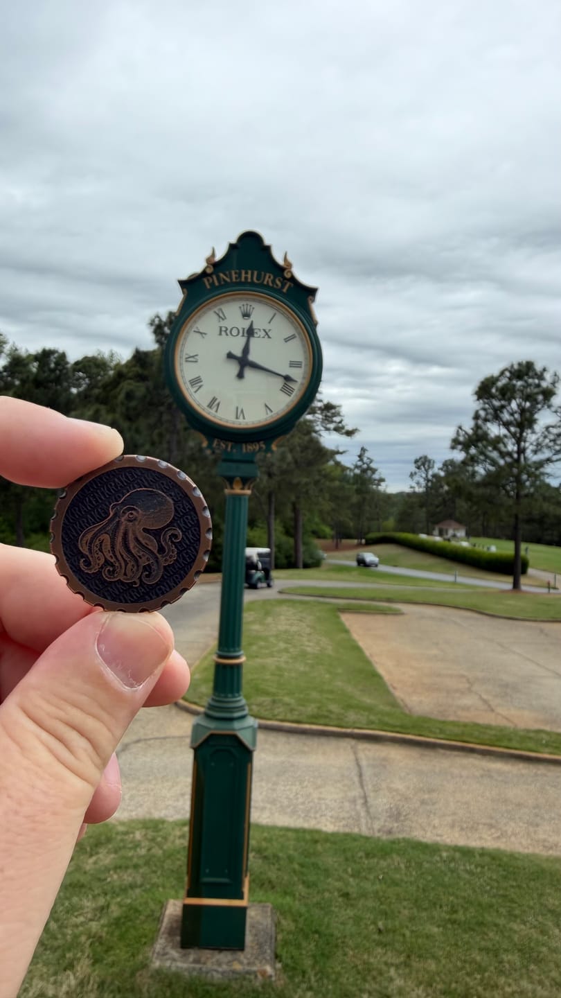 Customer photo review of The Octopus Coin — Copper