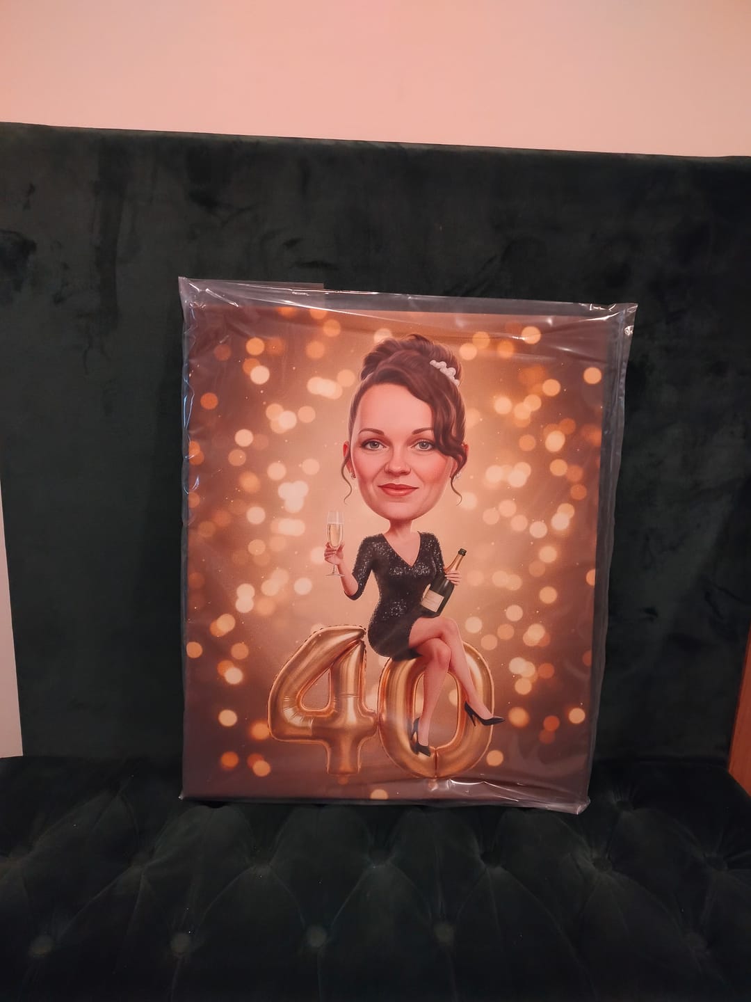 Customer photo review of Szampańskie Urodziny - Karykatura ze zdjęcia