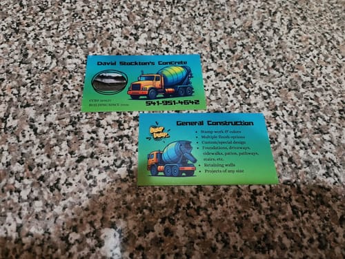 Customer photo review of Custom Rocky Road Designs 100-Pack (Graphic Designer & Nature Photographer)