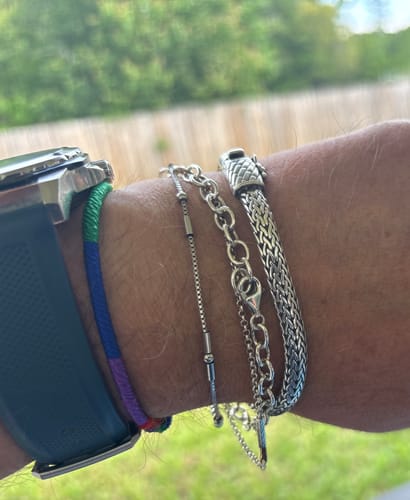 Customer photo review of Fuck Trump - Bracelet