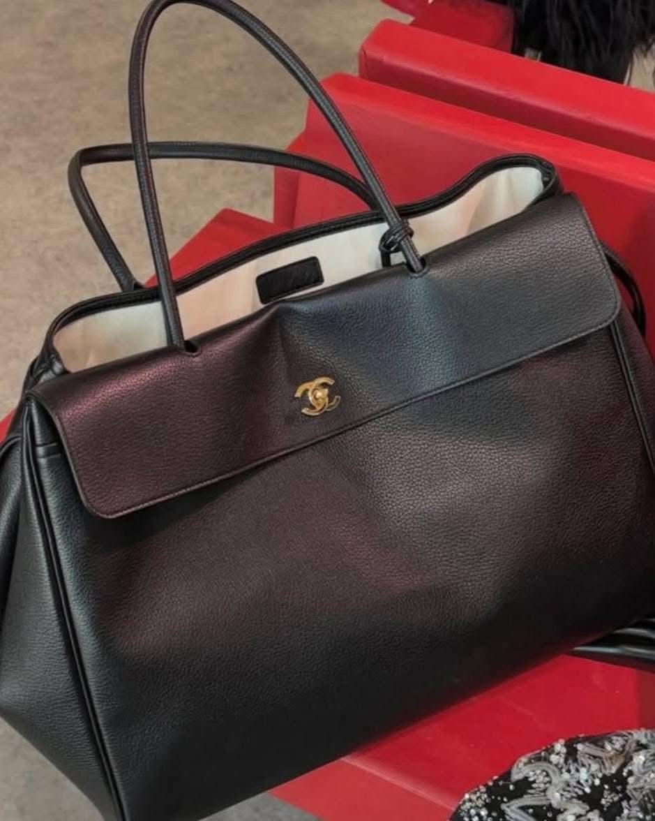 Customer photo review of Chanel 2026 Large Shopping Bag 43cm Black Leather