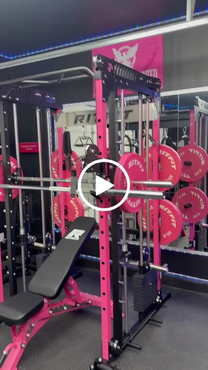 Customer video review of RitFit Pink M1 PRO Multi-Functional Smith Machine Home Gym Package