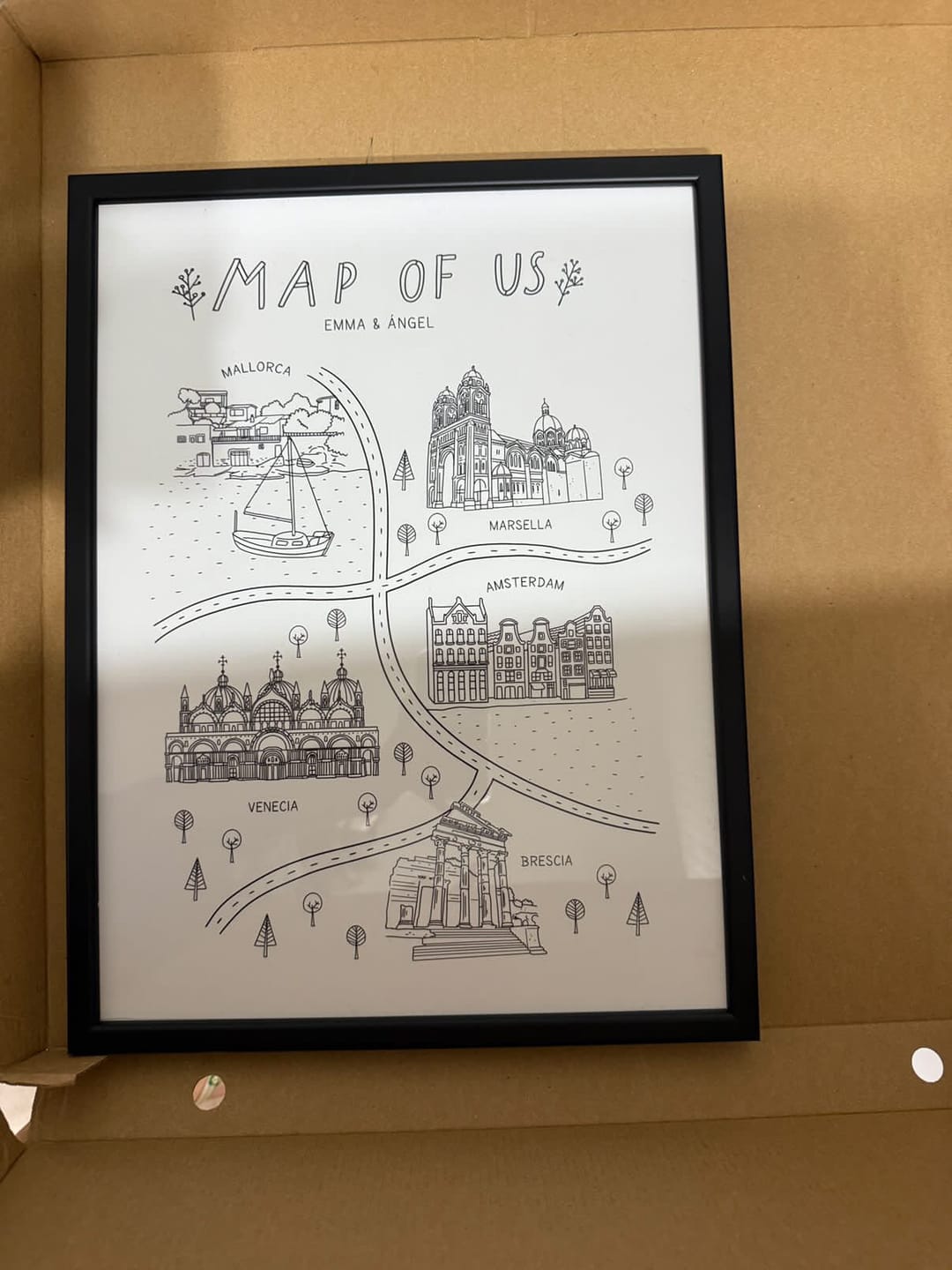 Customer photo review of Map of Us