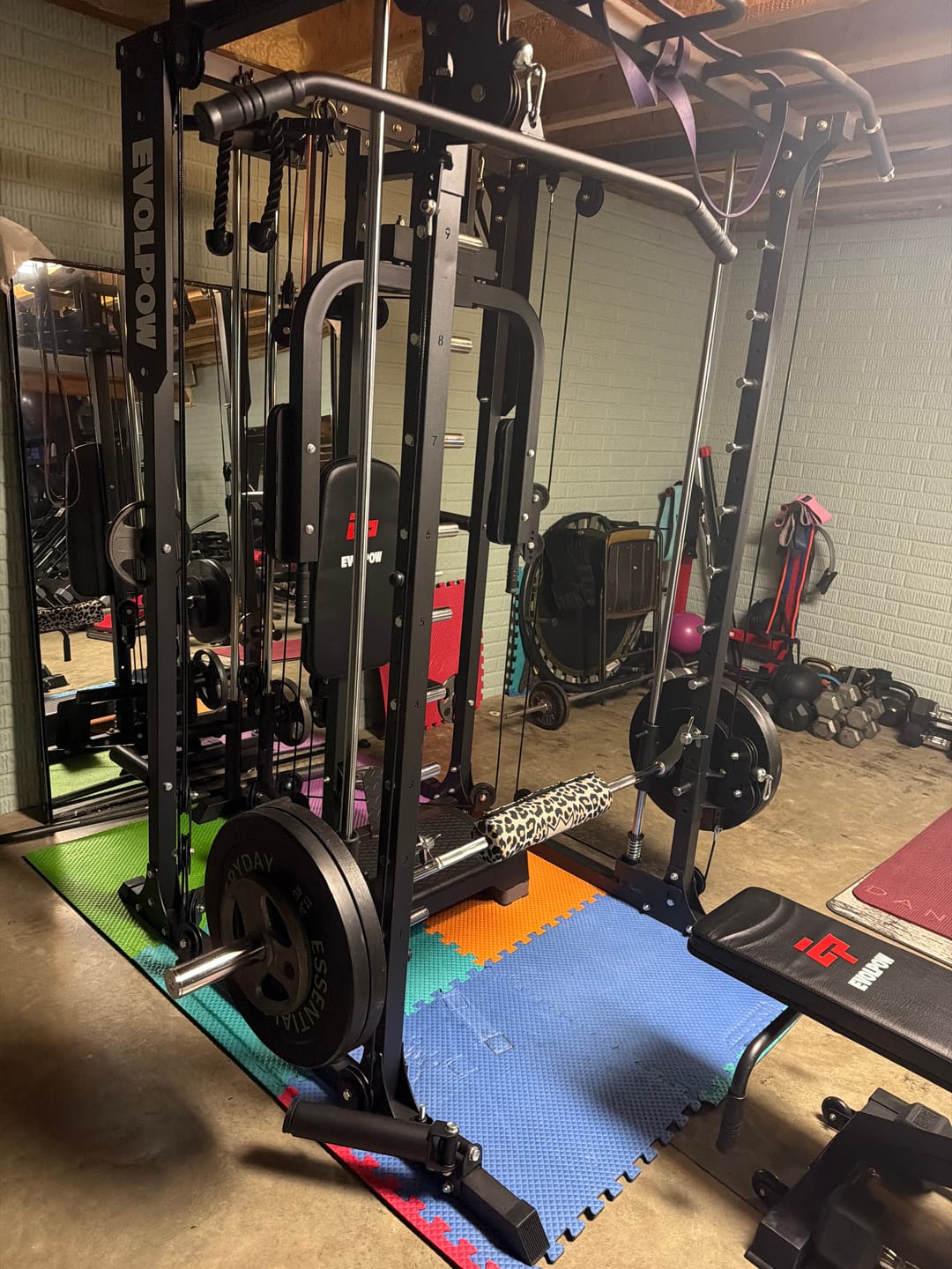 Customer photo review of EVOLPOW M2A Brute All-in-One Smith Machine Home Gym