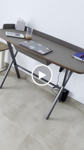 Customer video review of Saddle Leather Desk JK-J13