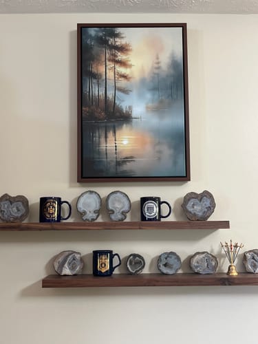 Customer photo review of Misty Lake Wall Art