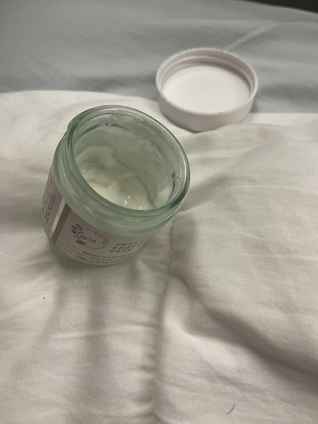 Customer photo review of Peptide + Probiotic Barrier Support Cream