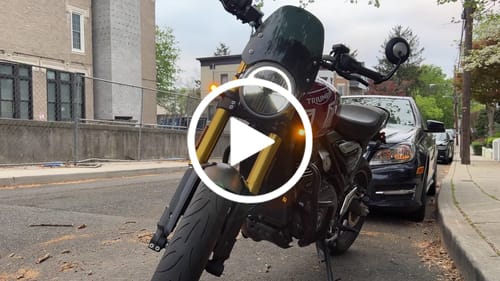 Customer video review of Triumph Speed 400 & Scrambler 400 Plug & Play Front & Rear Brogue Classic Turn Extreme Signal Kits