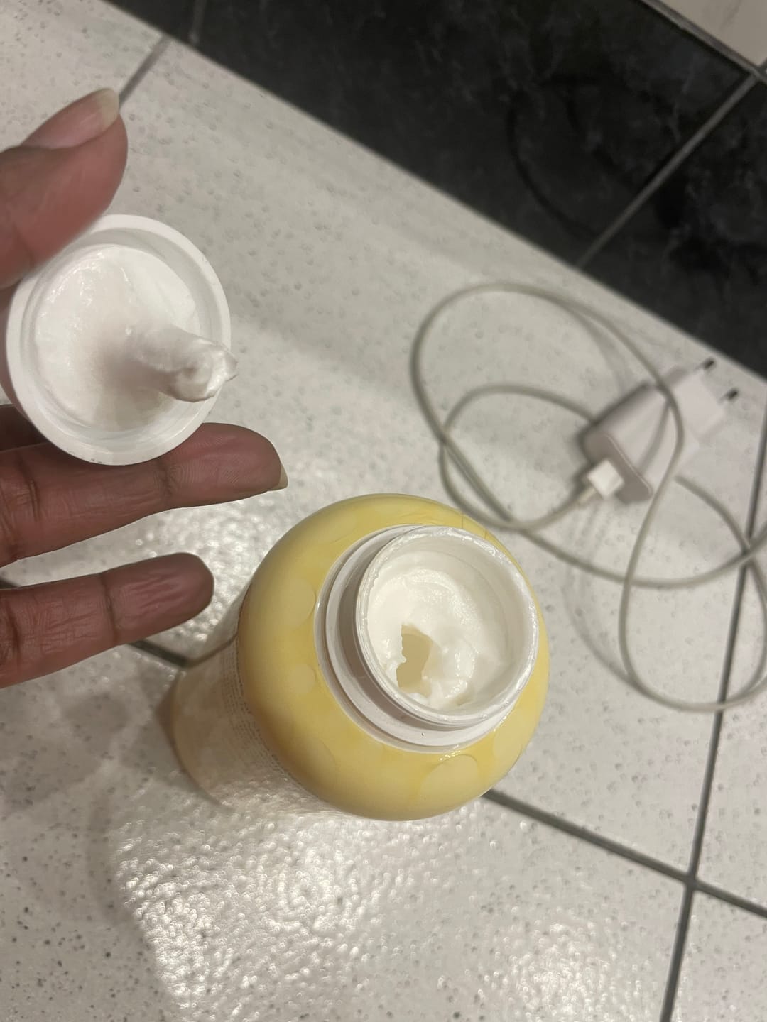 Customer photo review of LightenUp Anti-Aging Brightening Body Lotion 400ml / 13.5 fl oz