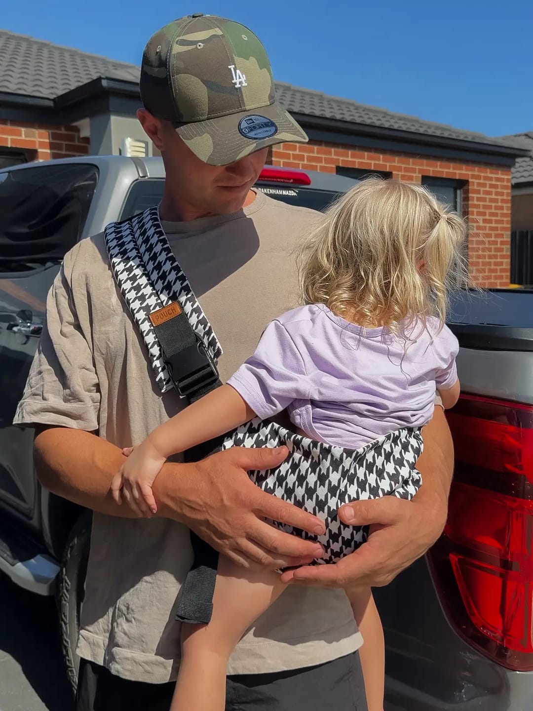 Customer photo review of POUCH™ TODDLER CARRIER