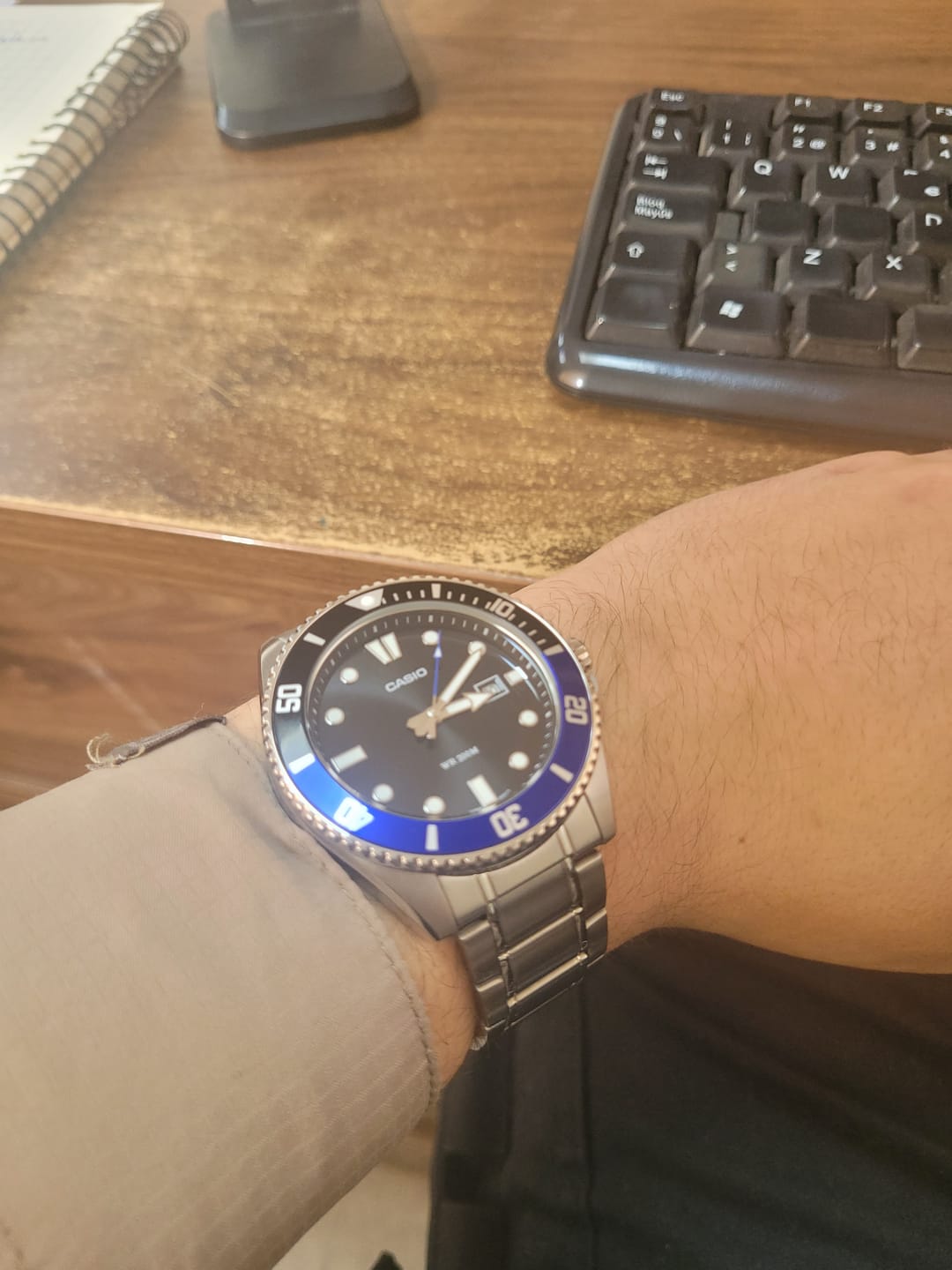 Customer photo review of Reloj Casio Submariner Marlin Duro MDV-107D-1A2VDF Buceo