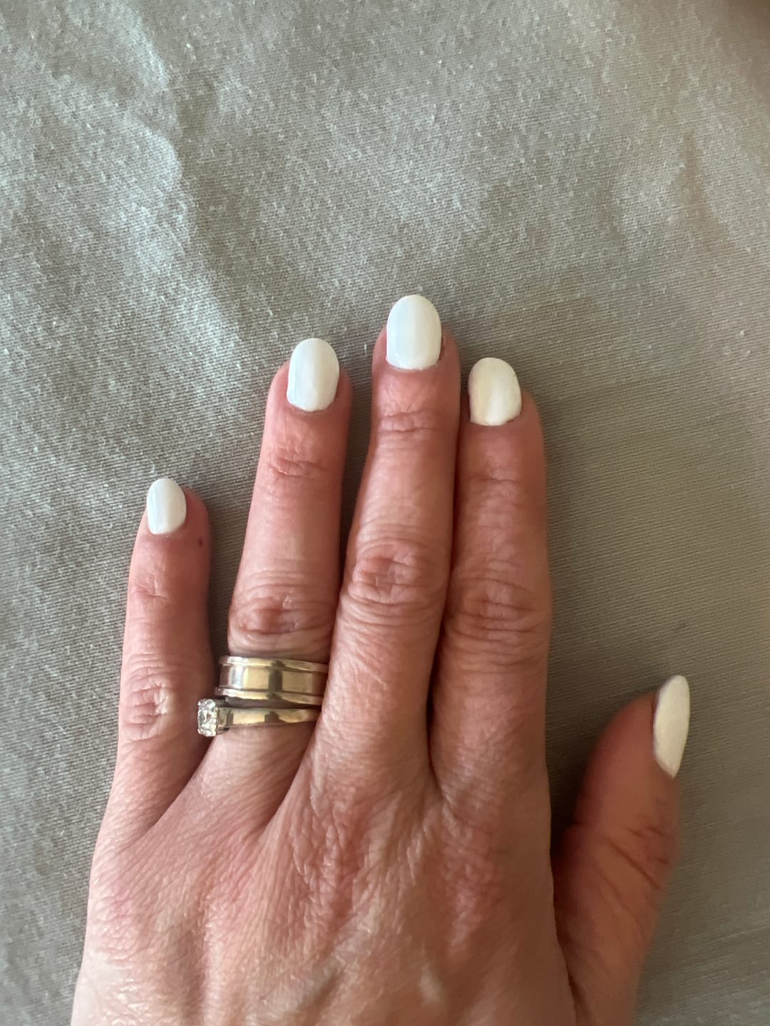 Customer photo review of Crystal White Dipping Powder