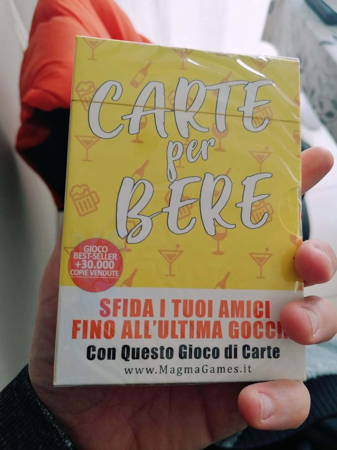 Customer photo review of CARTE PER BERE