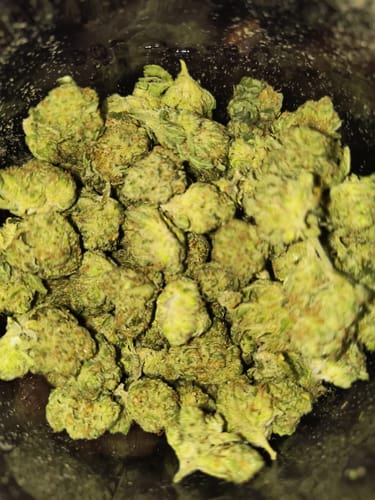 Customer photo review of Exotic OG THCA Smalls