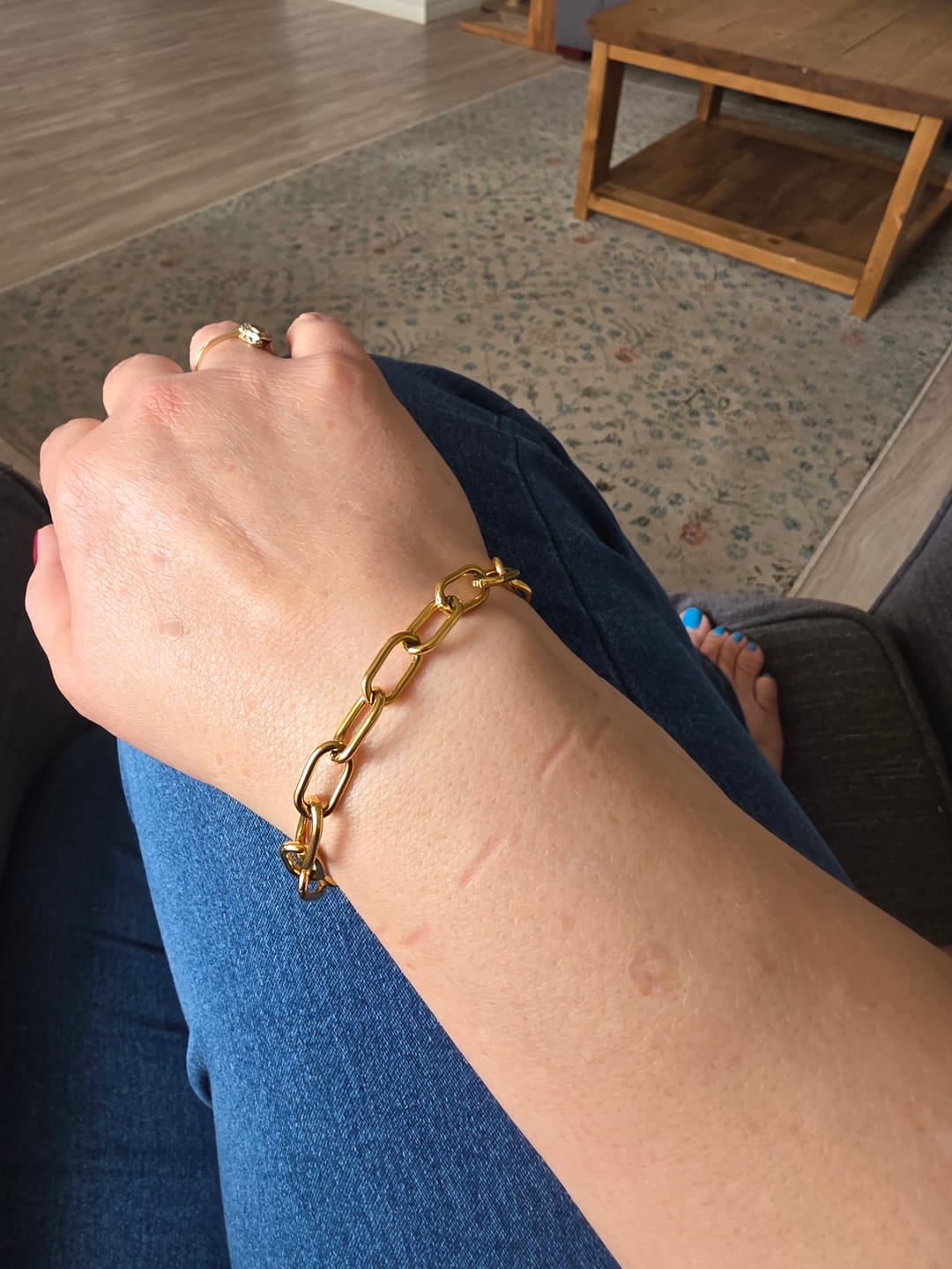 Customer photo review of Tulum Chunky Paperclip Bracelet