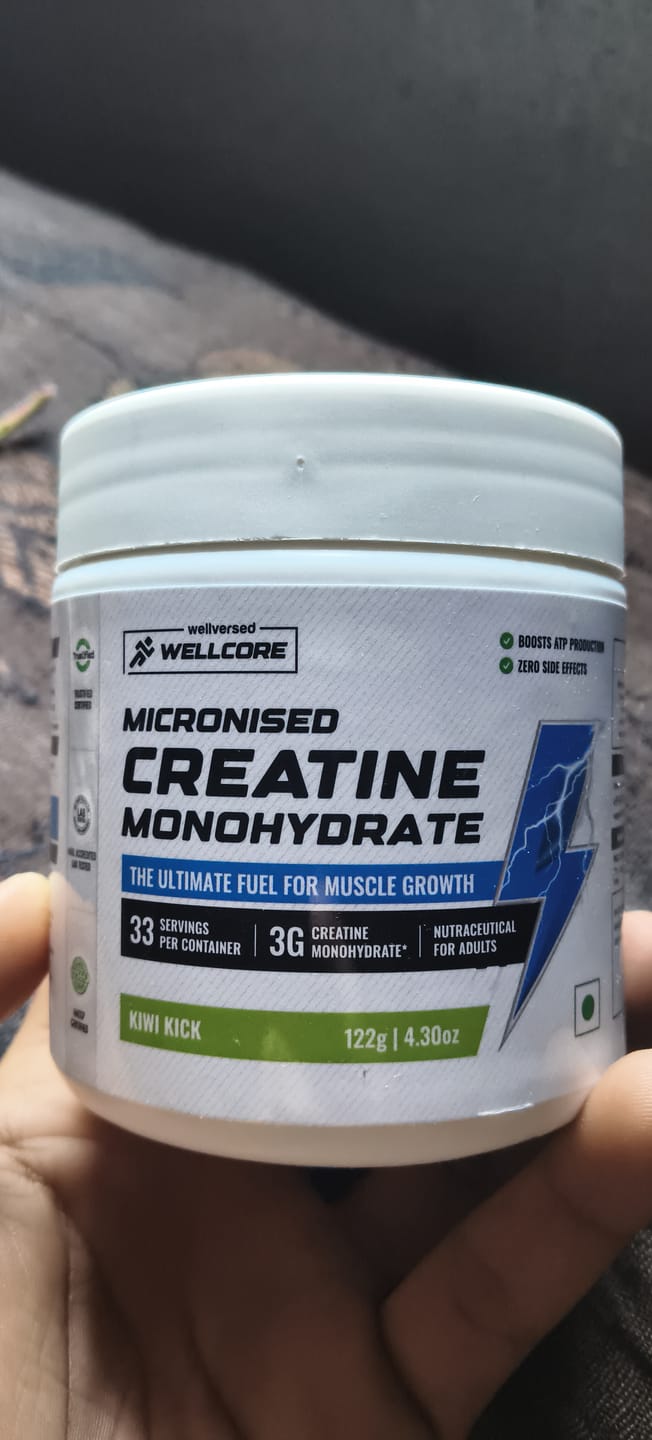 Customer photo review of Wellcore - Pure Micronised Creatine Monohydrate | Kiwi Kick (122g, 33 servings)