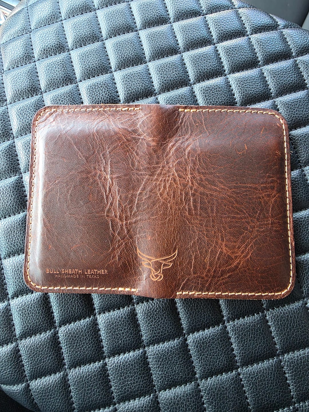 Customer photo review of The Tyler Vertical Wallet