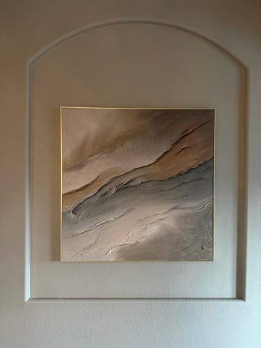 Customer photo review of Abstract Textured  Wall Art #AT113