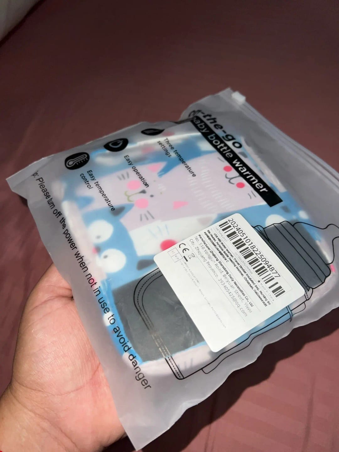 Customer photo review of Calentador de Biberones Portátil USB