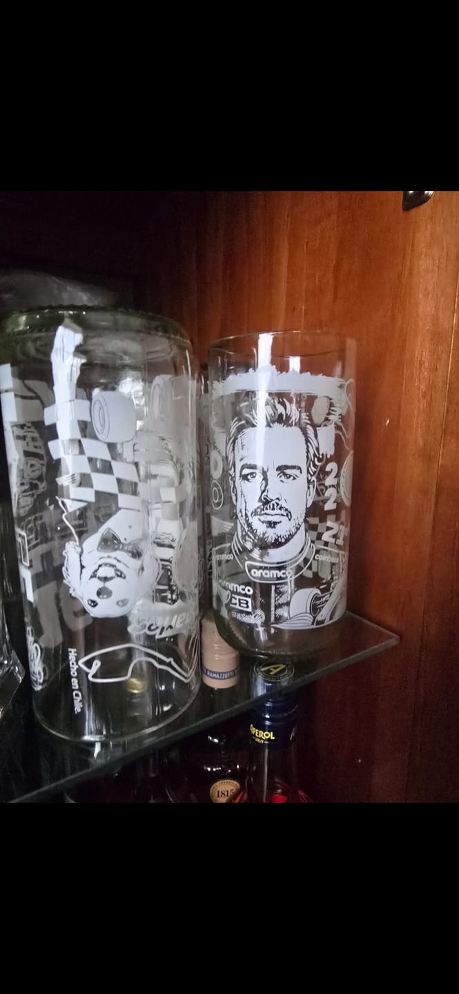 Customer photo review of Pole Position - Juego de 6 Vasos