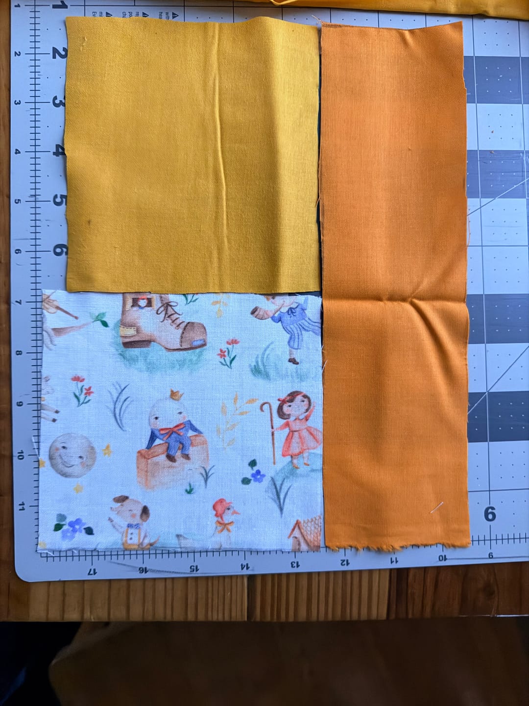 Customer photo review of Humpty Dumpty Fabric - White