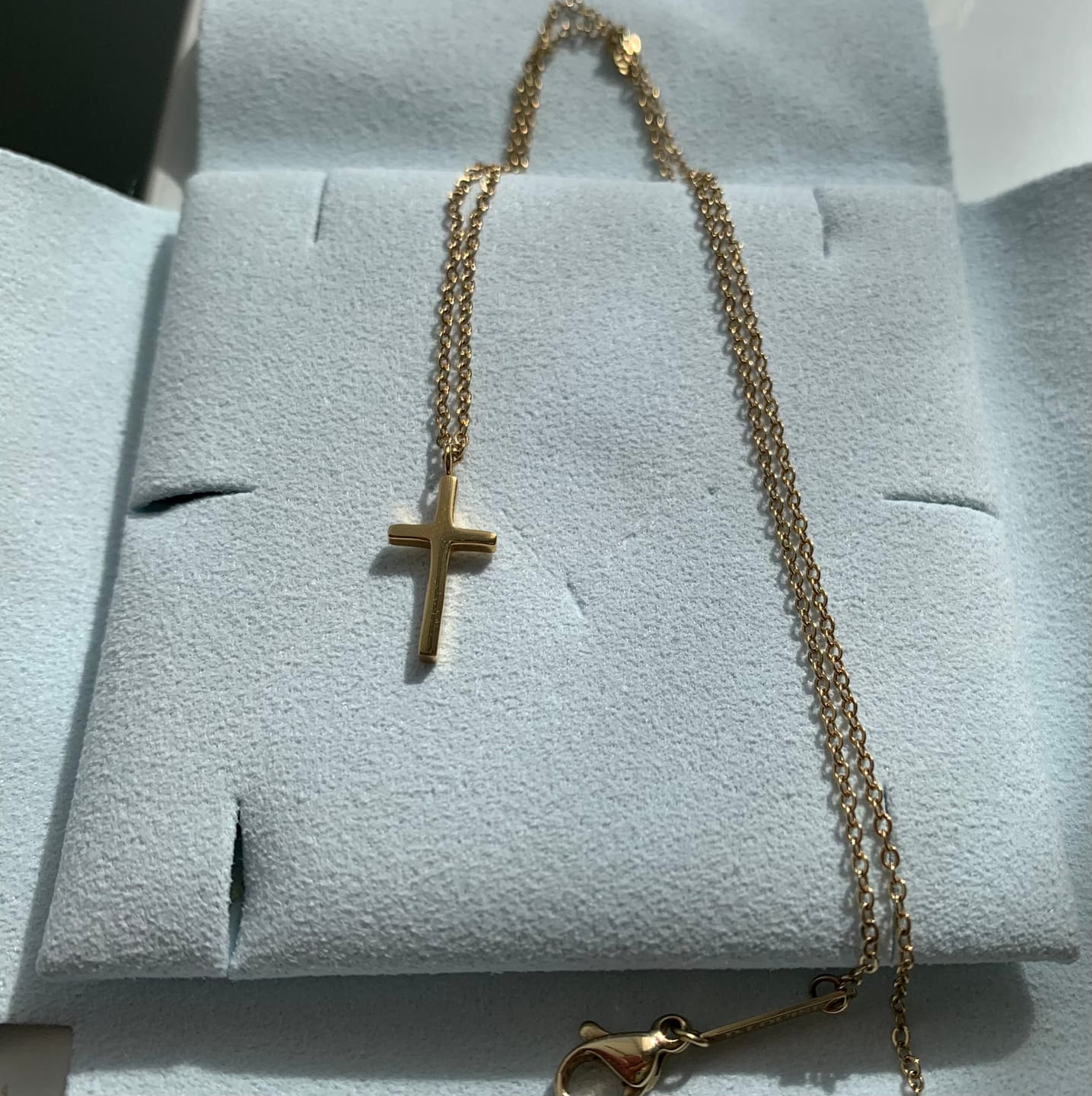 Customer photo review of Cross Necklace