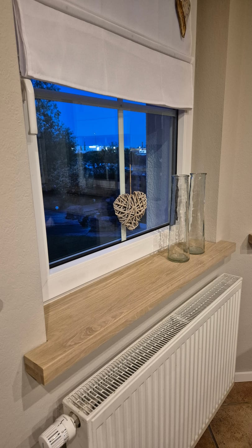 Customer photo review of Aufsatzfensterbank Eiche
