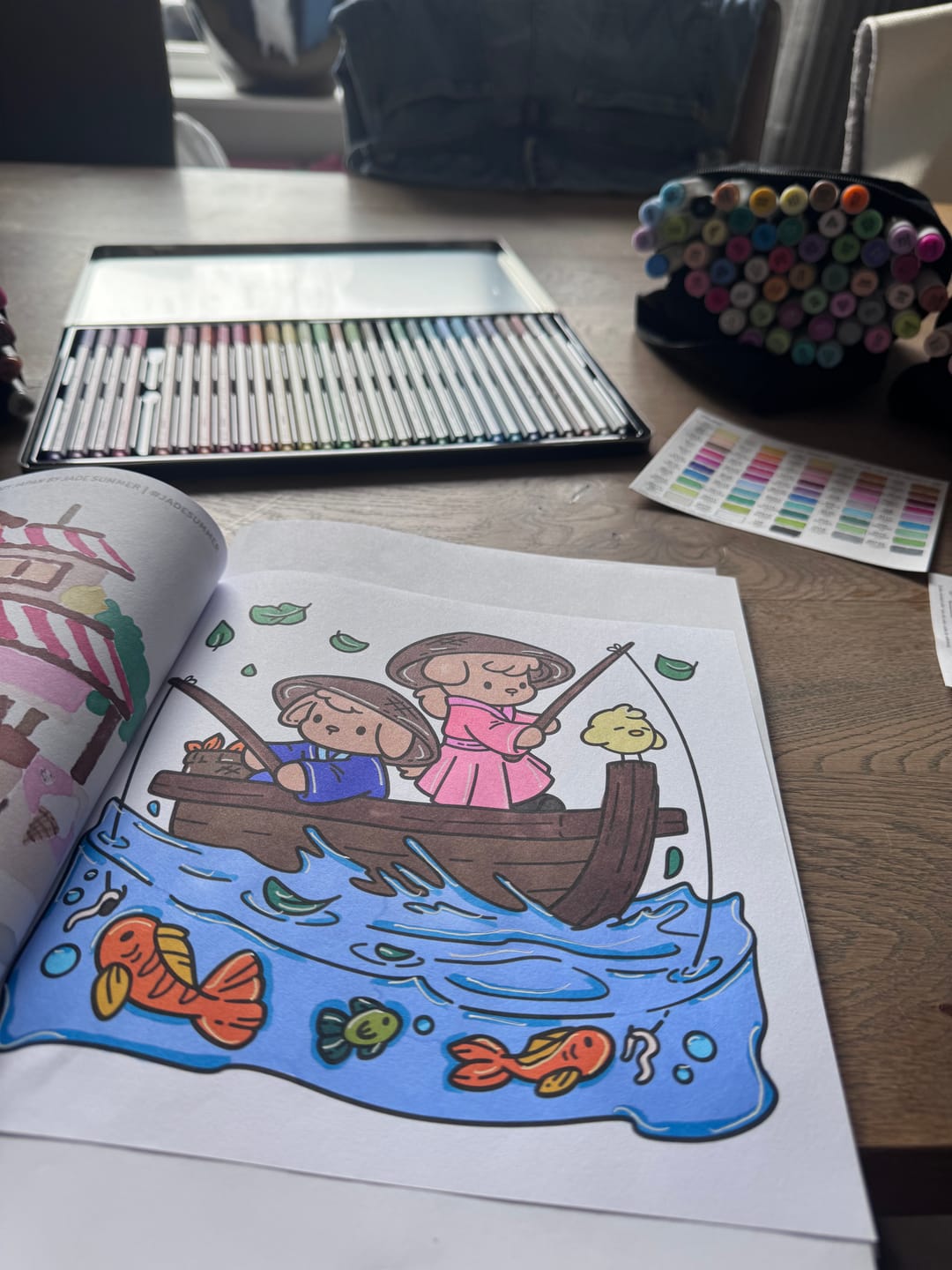 Customer photo review of Ohuhu Honolulu 48 Colors Dual Tips Alcohol Art Markers