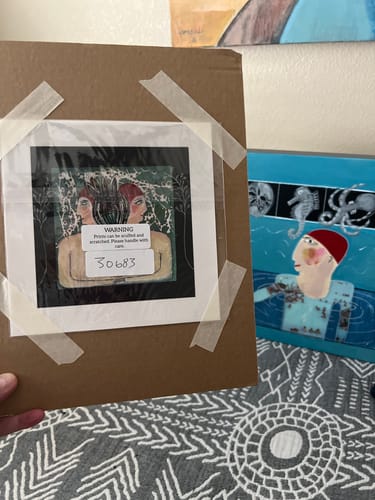 Customer photo review of 6x6 Rolled Canvas Prints
