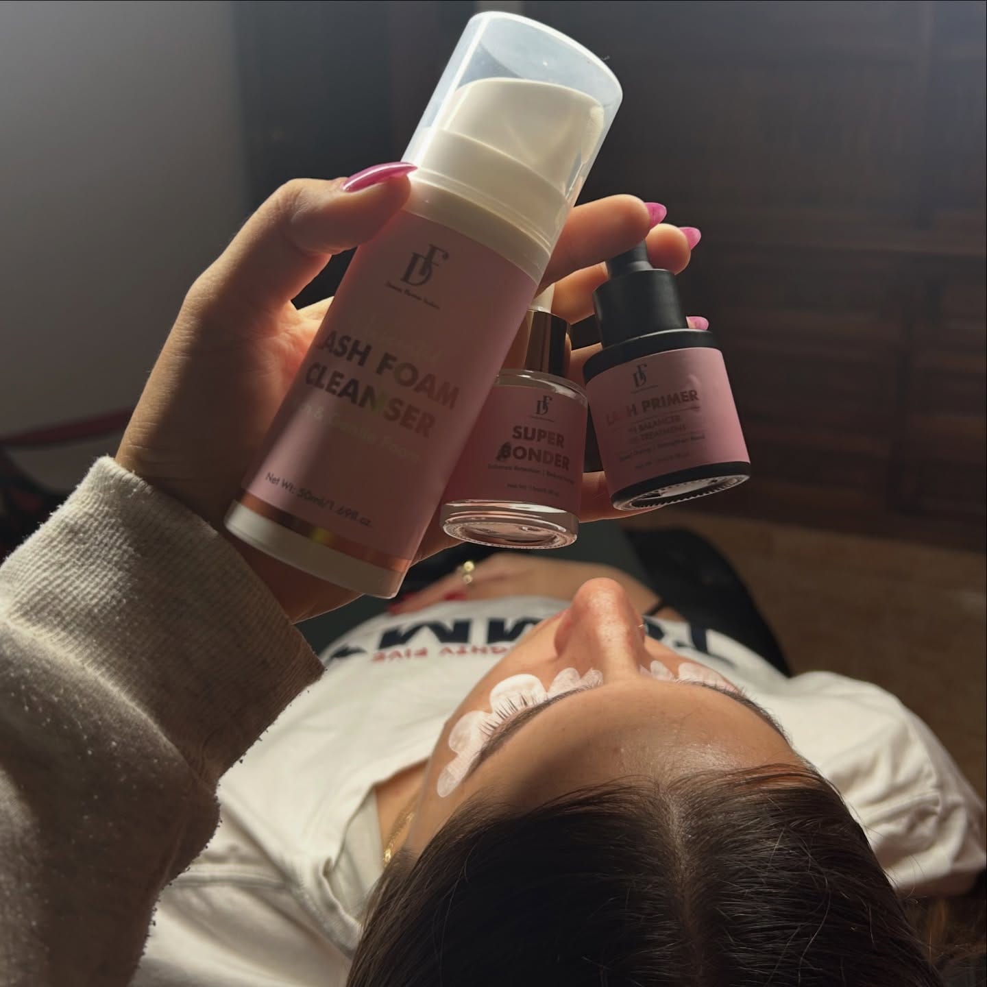 Customer photo review of Lash Foam Cleanser Lash Shampoo | Low Sensitive
