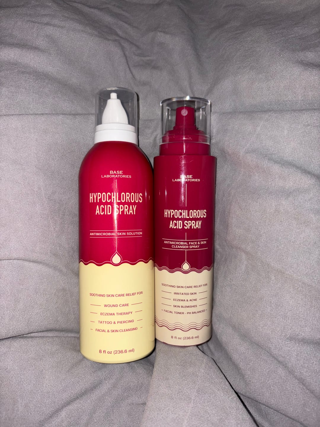 Customer photo review of Hypochlorous Acid Spray for Skin & Face | Cleansing Topical Spray