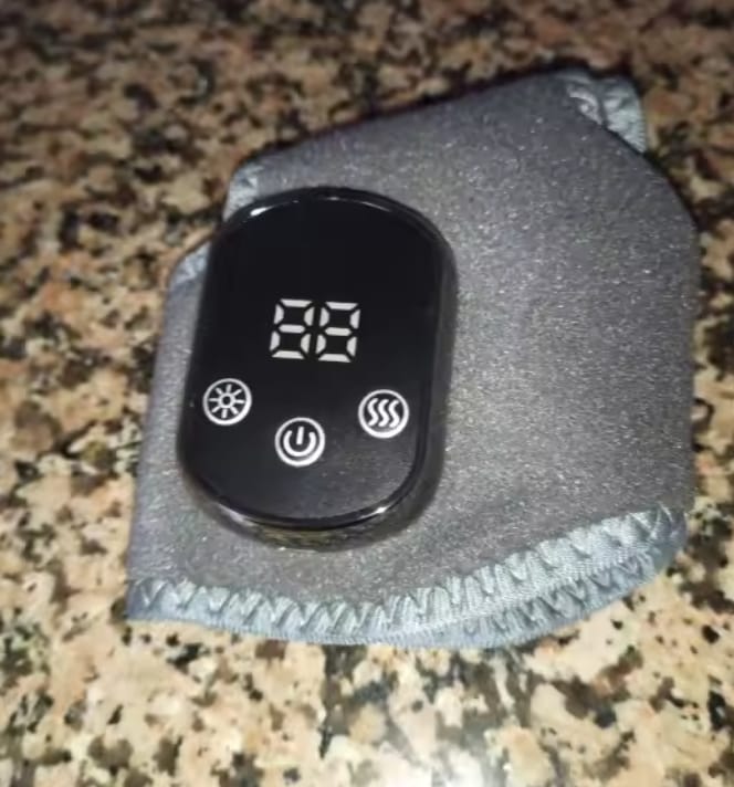 Customer photo review of Heated Ankle Massager Brace
