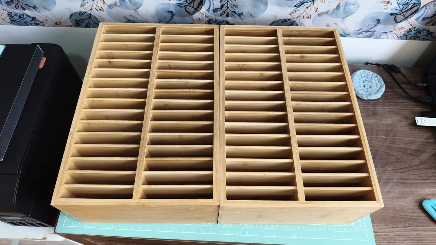 Customer photo review of Ohuhu Bamboo Marker Organizer (Brazil Domestic Shipping)