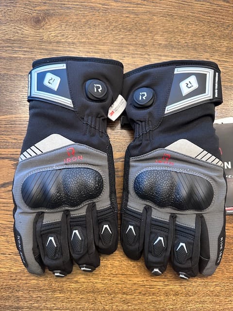 Customer photo review of RIDEIRON Winter Waterproof Rechargeable Smart Heated Motorcycle Gloves | MG7501H