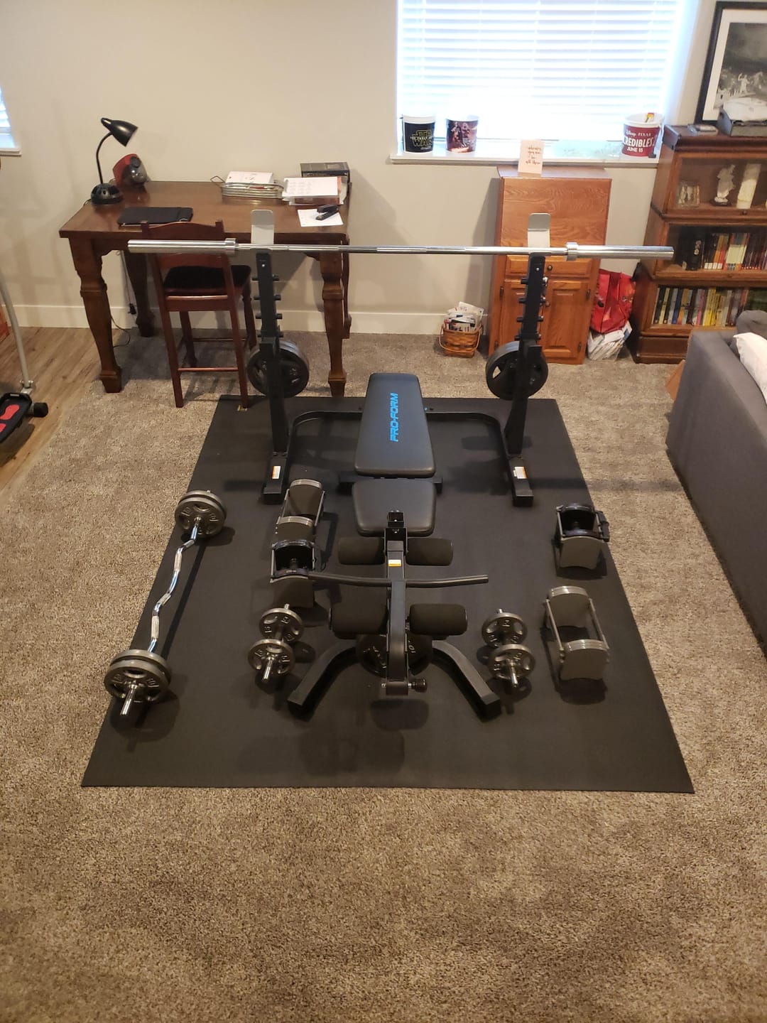Customer photo review of GXMMAT Extra Large Exercise Mat 6'x10'