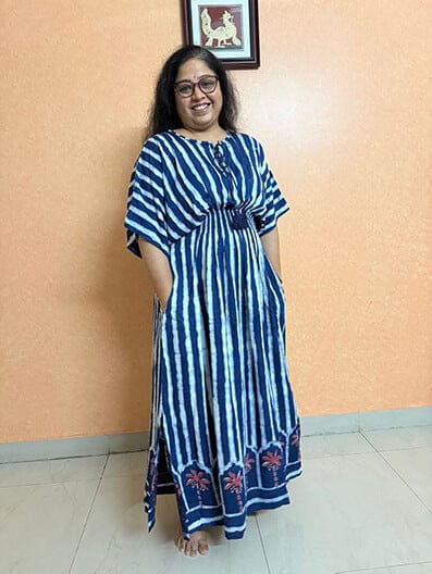 Customer photo review of Mrignayani Maxi Dress