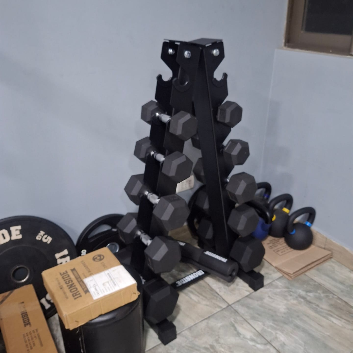 Customer photo review of Mancuerna Hexagonal (2.5 a 50 kg) IRONSIDE