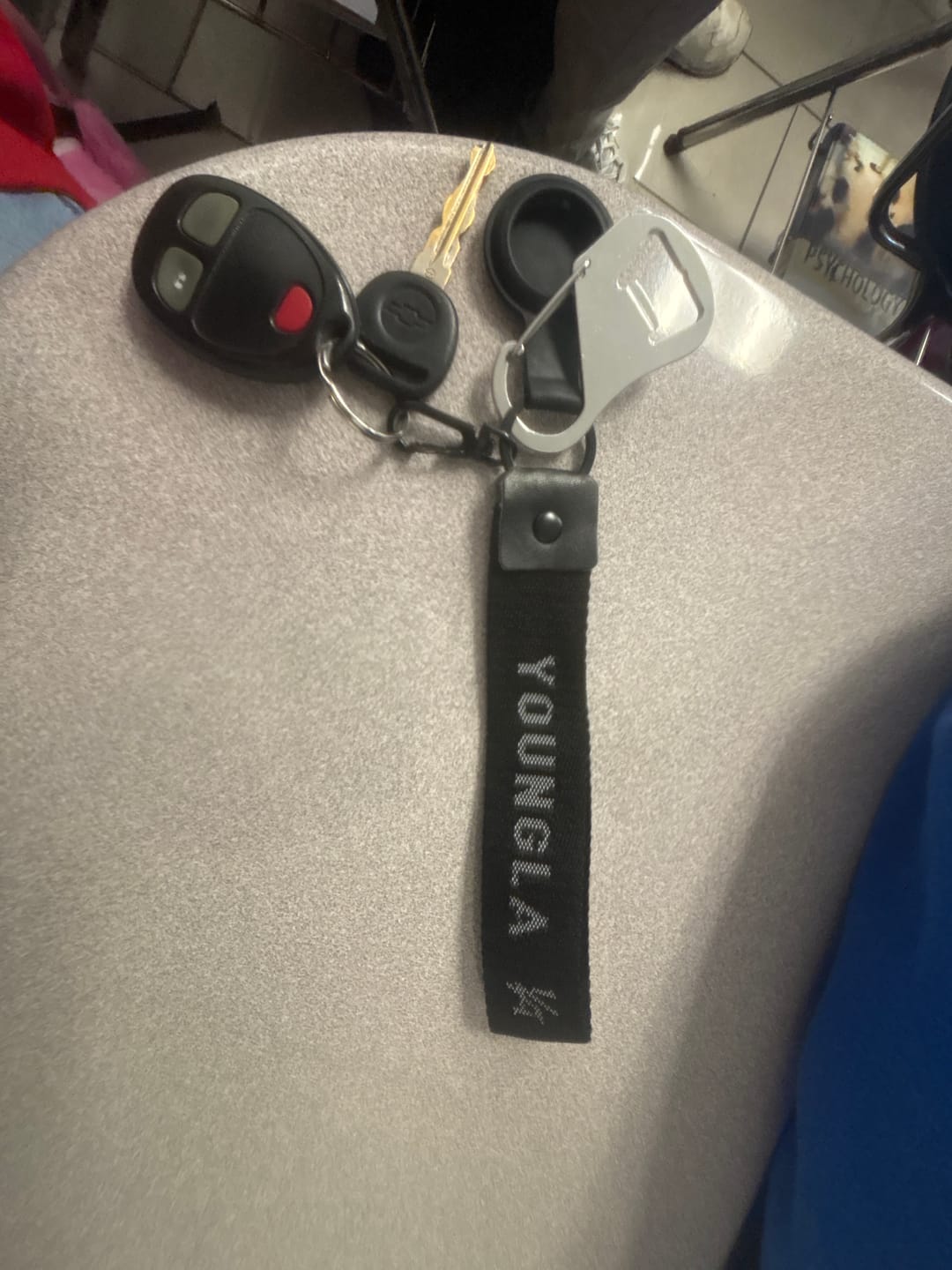 Customer photo review of 933 YoungLA Keychains
