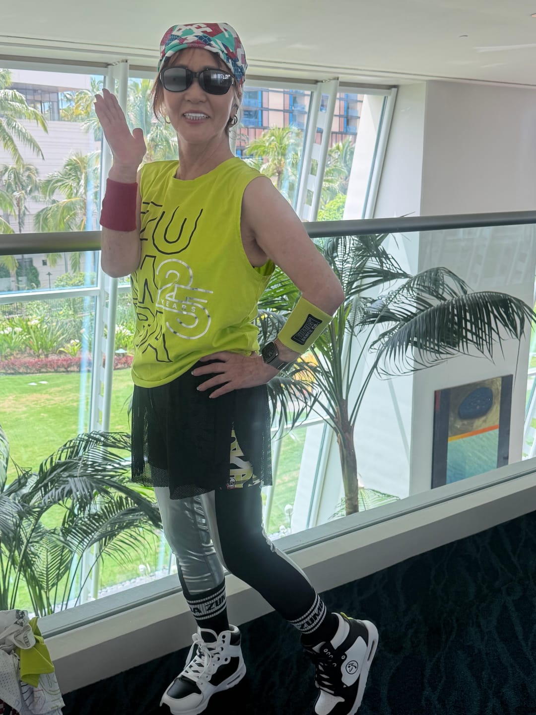 Customer photo review of Zumba 25 Mesh Double Layer Skort