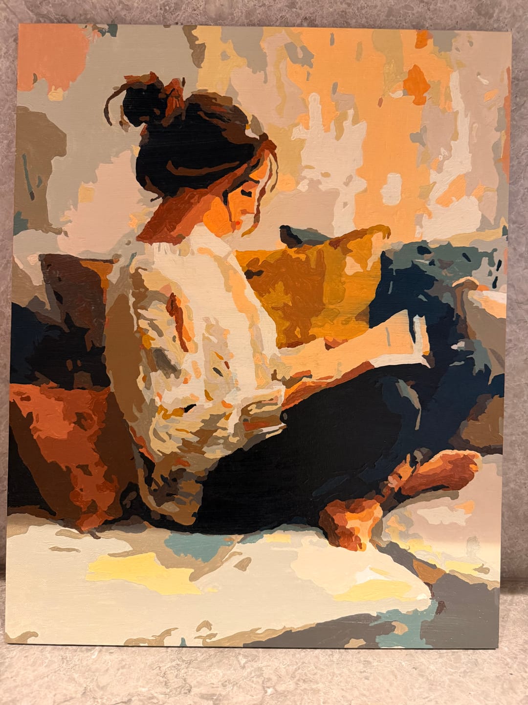 Customer photo review of Sunday time | Paint by Number