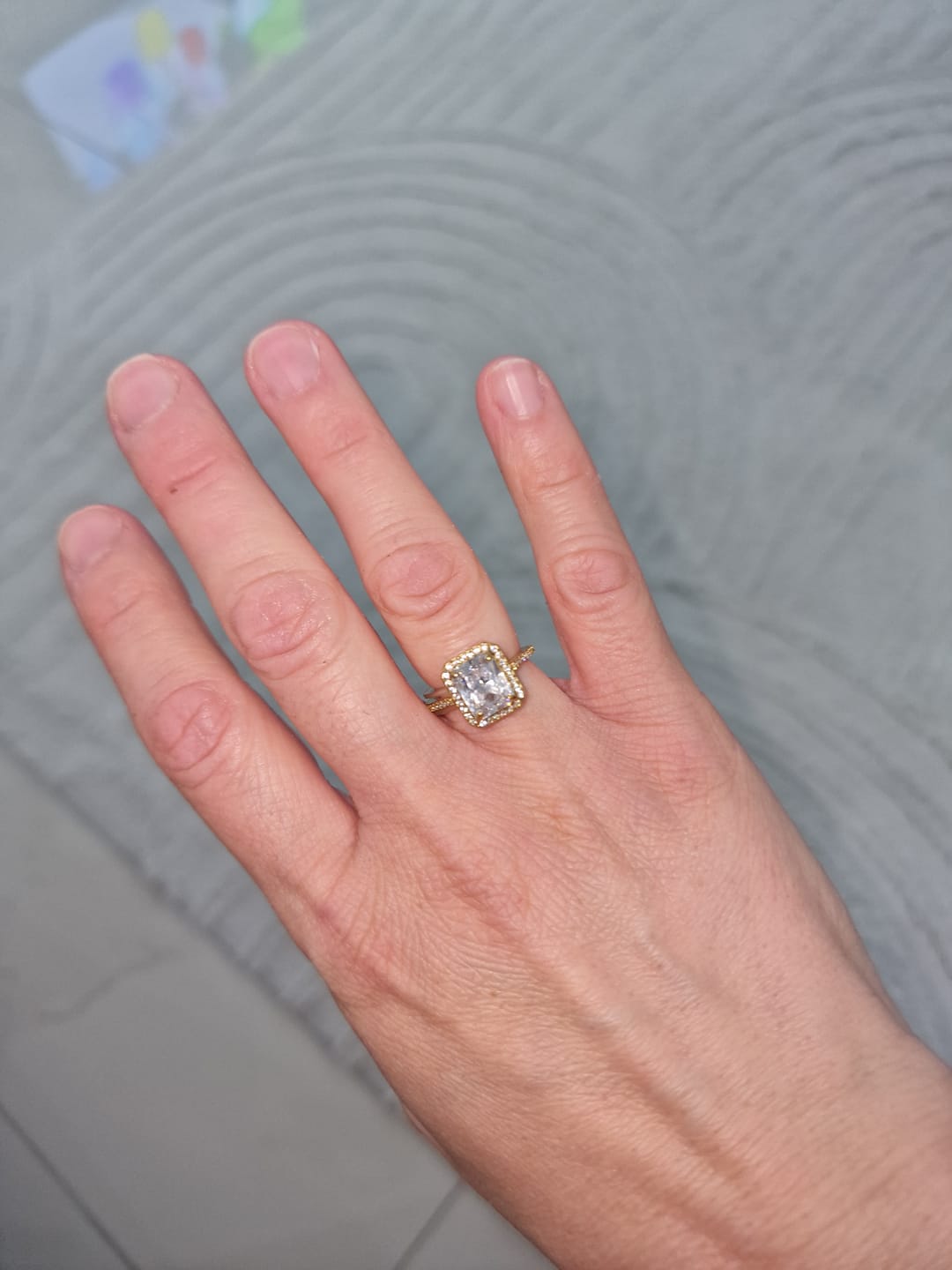 Customer photo review of Big Shine Ring | 18K vergoldet