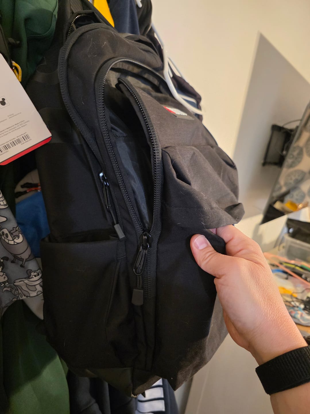 Customer photo review of RSVLTS Black Backpack V1