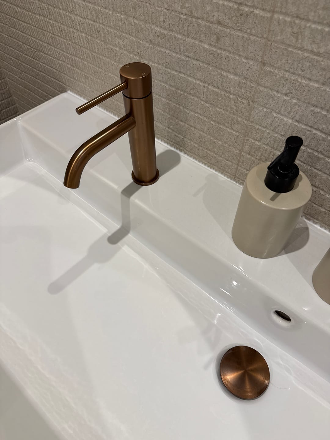 Customer photo review of Bonde de vidange or rose brossé