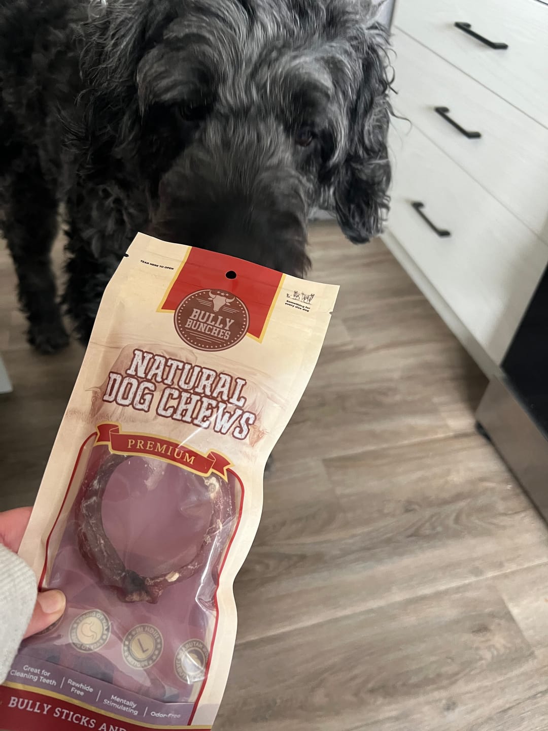 Customer photo review of Small Bully Stick Ring